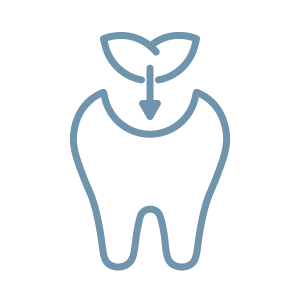 Filling a tooth dental care